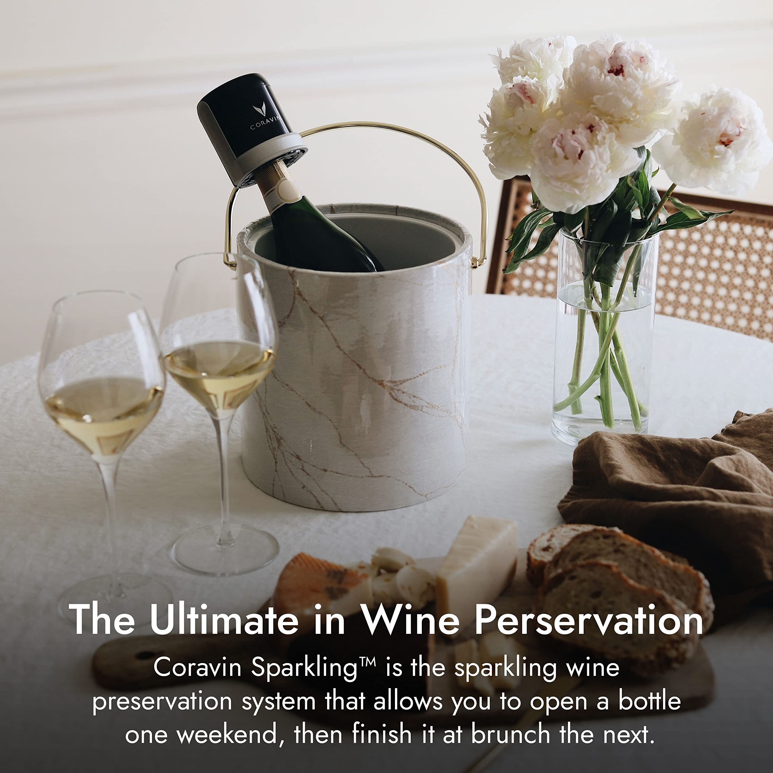 Amazon｜Coravin スパークリングストッパー 2個パック、シルバー