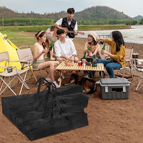 Miniatura 2 de PATIKIL Bolsa de repuesto para silla de campamento de 27 pulgadas, bolsa de transporte plegable de nailon, bolsa grande de almacenamiento ligera