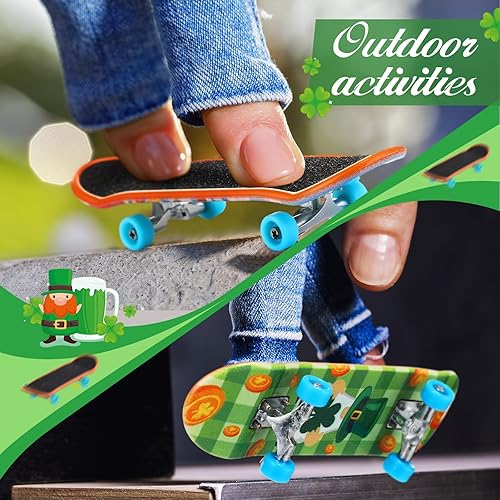 Miniatura 6 de Civaner Paquete de 10 patinetas para el día de San Valentín para niños, con caja y accesorios de repuesto, mini kit de juguete coleccionable para