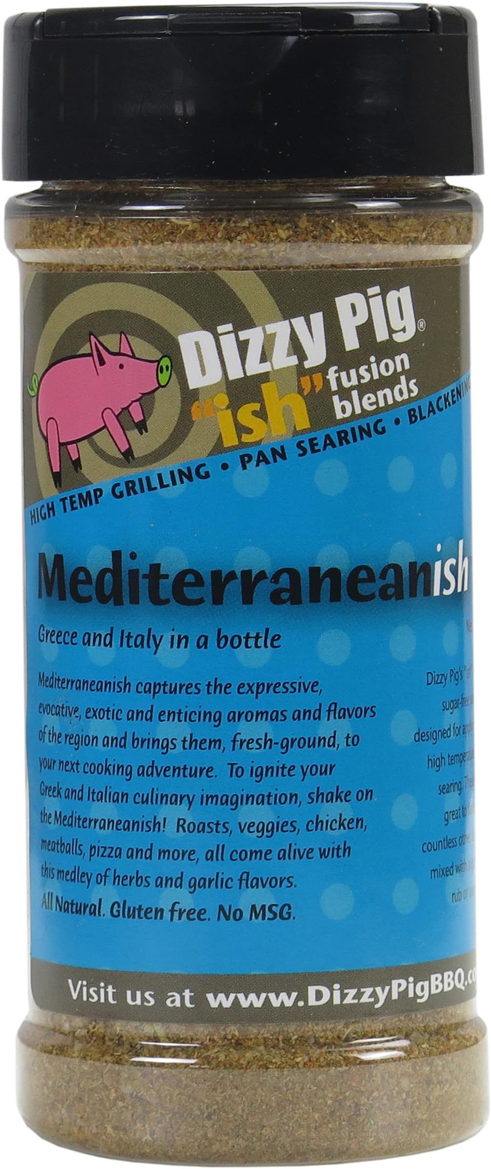 ish Fusion Mediterranean-ish Greek & Italian Seasoning (8oz Shaker) - Seasons 30+lbs of Food - Hand Made in the USA - MSG Free, Gluten Free