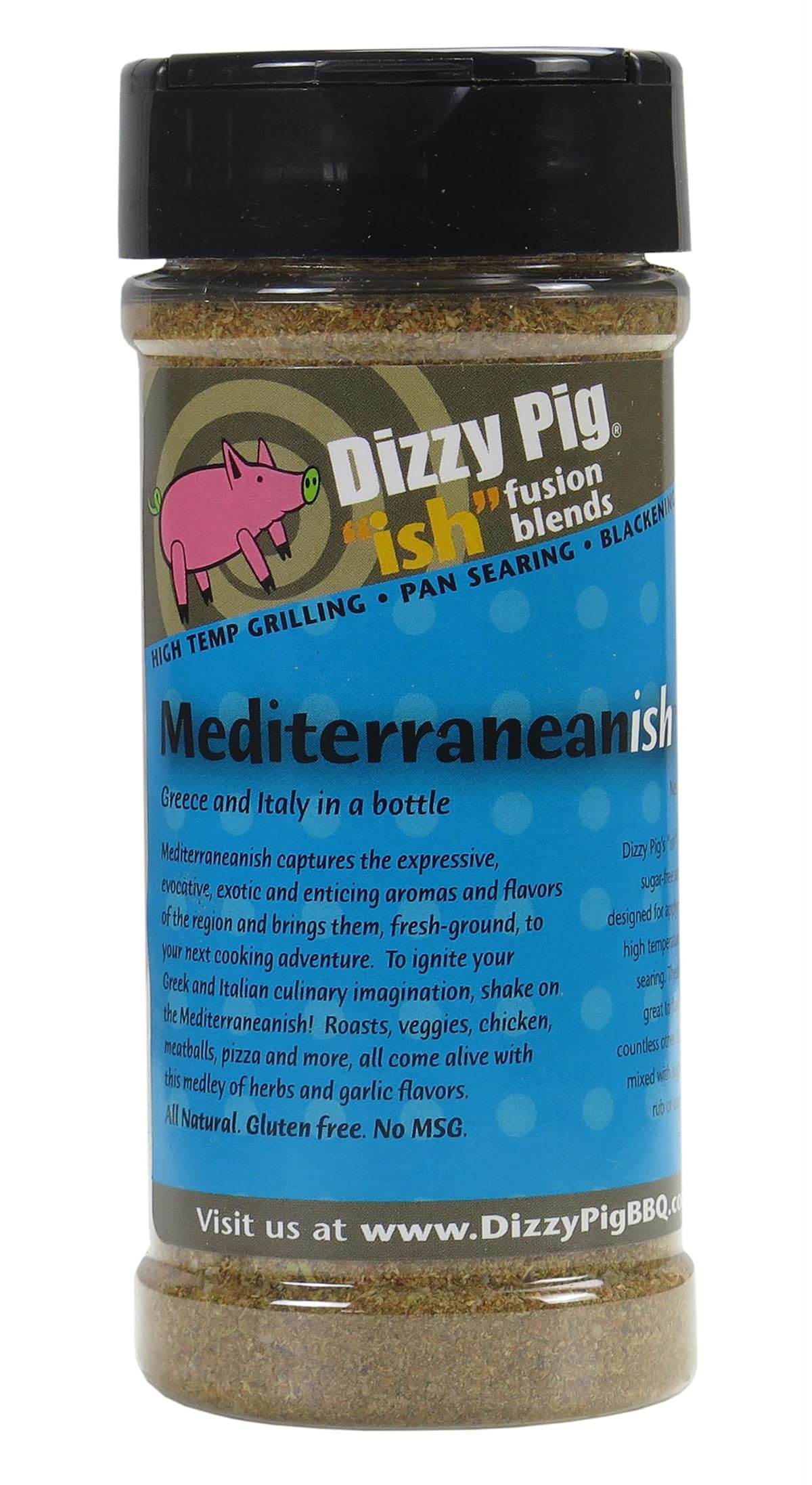 Dizzy Pig ish Fusion Mediterranean-ish Greek & Italian Seasoning (8oz Shaker) -