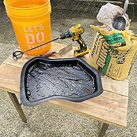 Vista 6 de AUTUMN Molde duradero para hormigón, adoquines de losa de bricolaje, molde de hormigón, molde de cemento, molde de pavimentador, molde de decoración