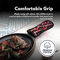 Vista 9 de New Star Foodservice 1028744 - Juego de 6 fundas para mango de sartén caliente de grado comercial, soporte para mango de mango caliente, mango