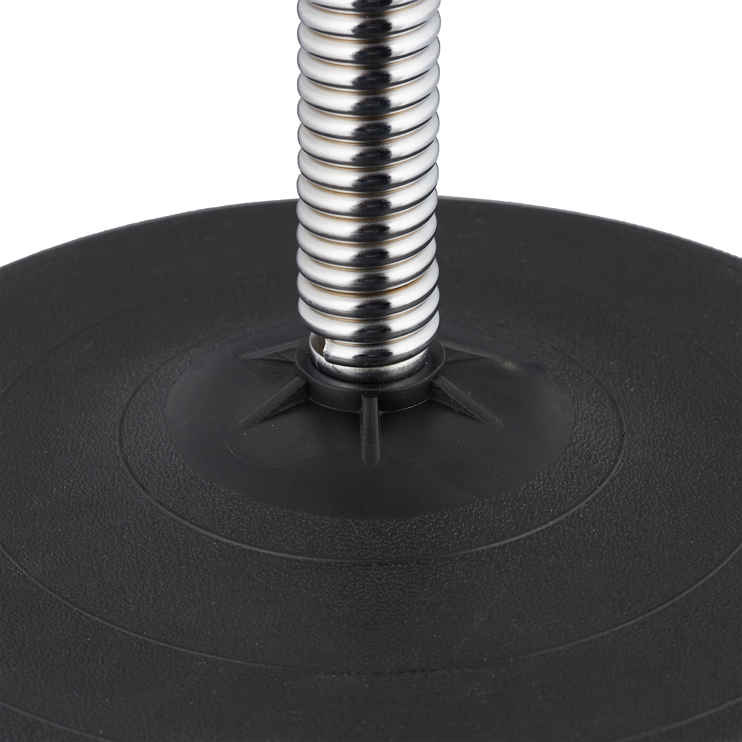 Relaxdays Punching Ball da Tavolo, Punchingball da Scrivania per L'Ufficio, Contro Lo Stress, Pungiball, Nero Rosso
