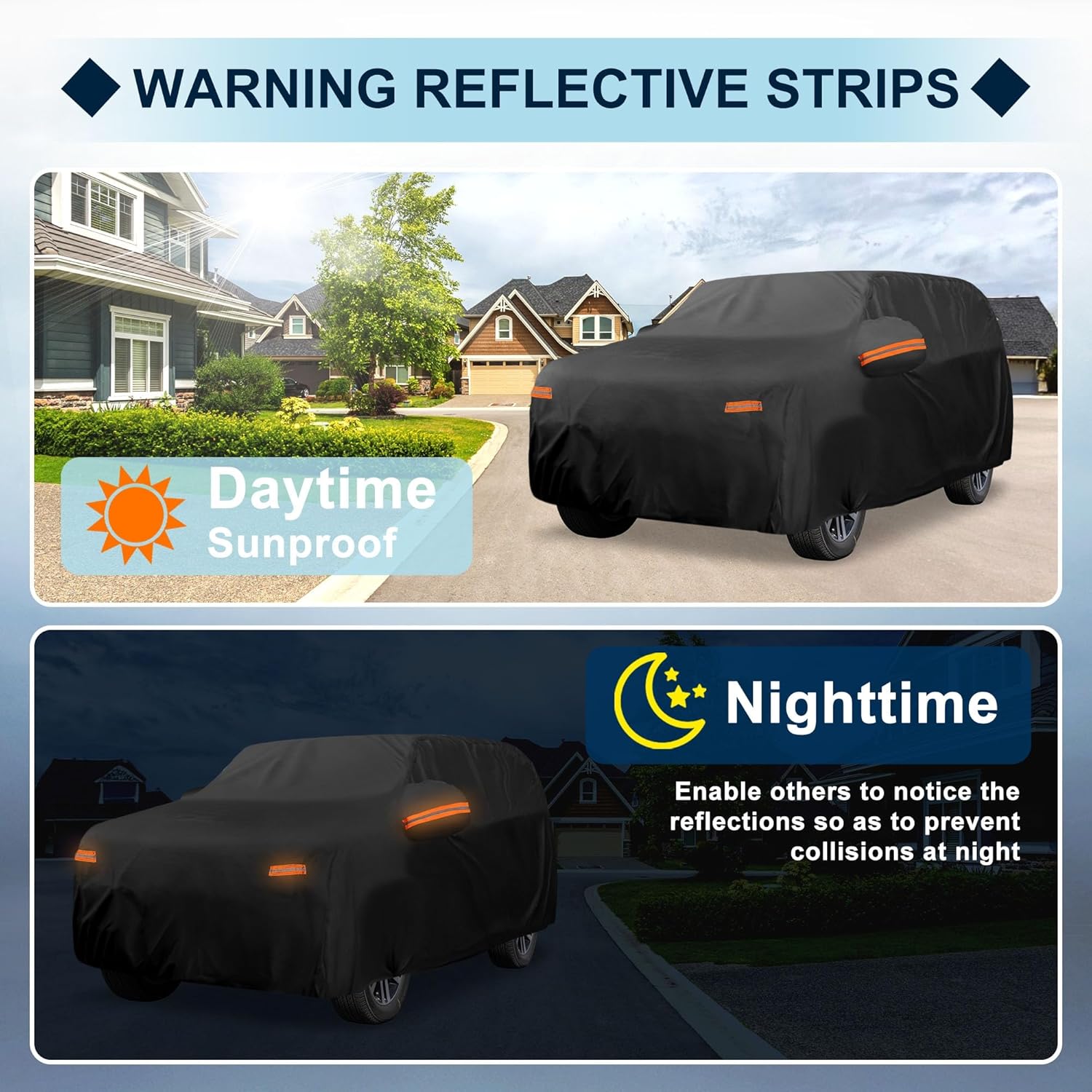 Car Cover Waterproof Custom Fit for Kia Telluride All Weather for Automobiles Outdoor Snow Sun Dust UV Protection Full Exterior Cover with Door Zipper