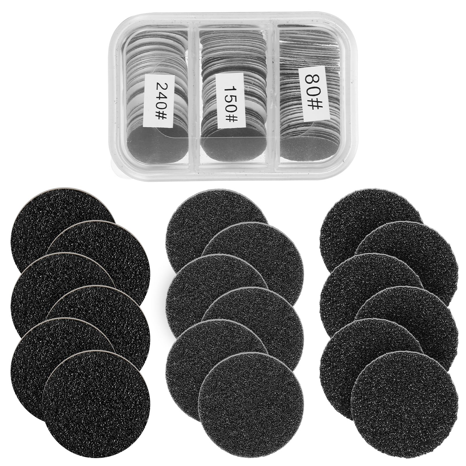 80-tlg. Pediküre Set Mit Schleifscheiben – 80/150/240 Grit Für Hornhaut & Nägel