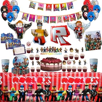 Rob-lx Birthday Decoration Party Tableware Set