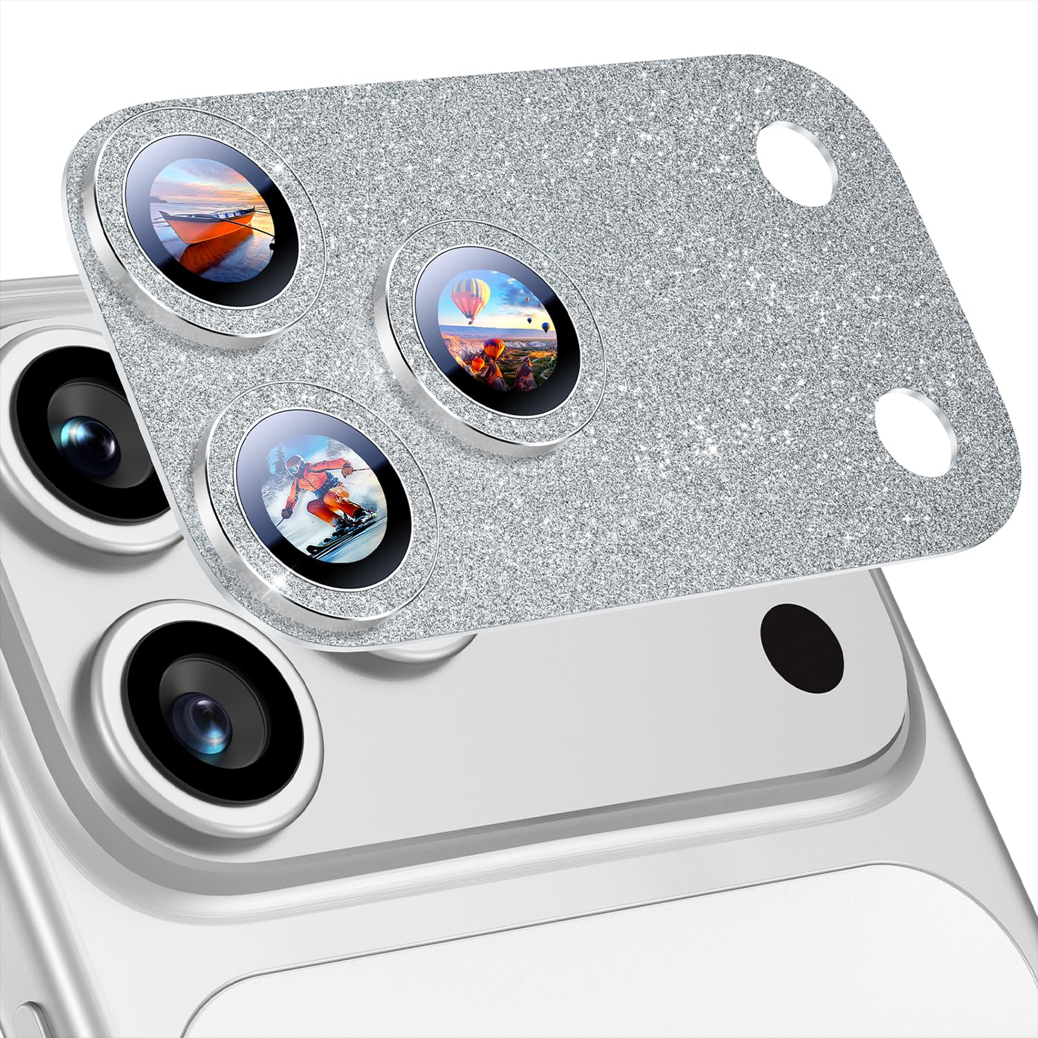Uyiton for iPhone 17 Pro Max Camera Lens Protector, Metal Frame Glass Cover