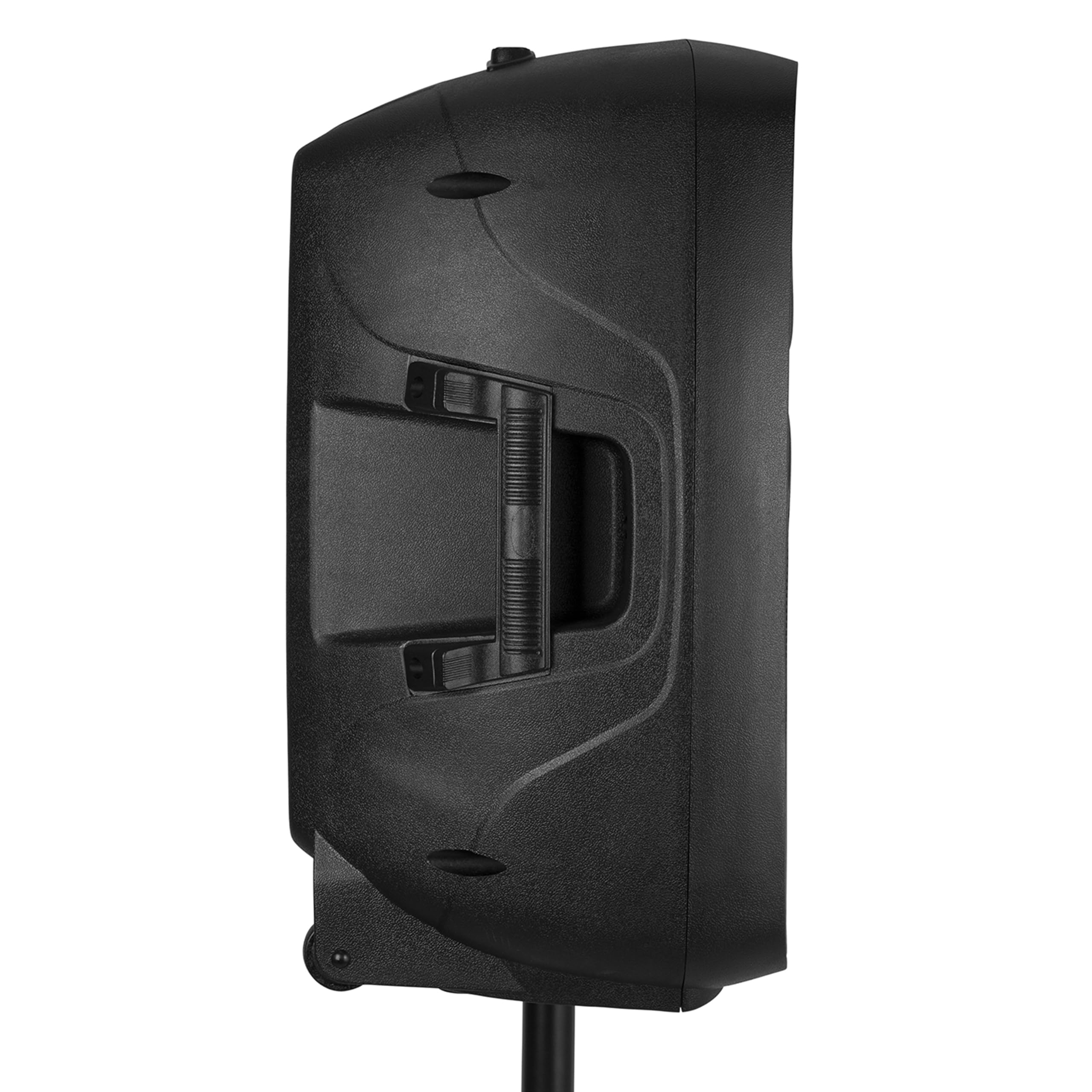Vonyx VPS122A – Altavoz portatil Bluetooth Potente de 800W con 2 Altavoces 12", USB, Anillo LED en el Altavoz, trípodes y micrófono, Equipo de Sonido Profesional para DJ y Karaoke, Color Negro