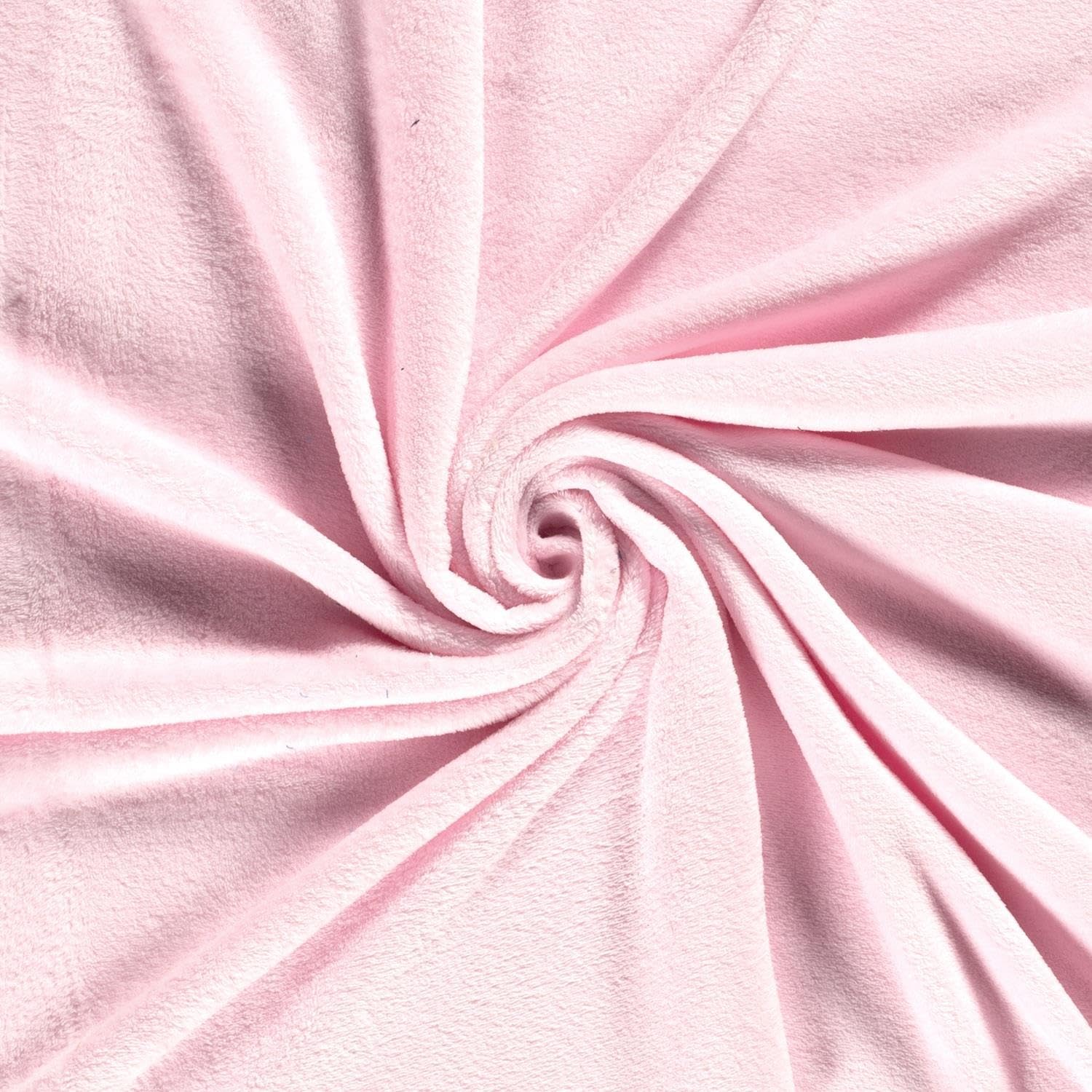 Crs Fur Fabrics Pink Double Sided Coral Cuddle Fleece Fabric Material Light 1/4Mtr