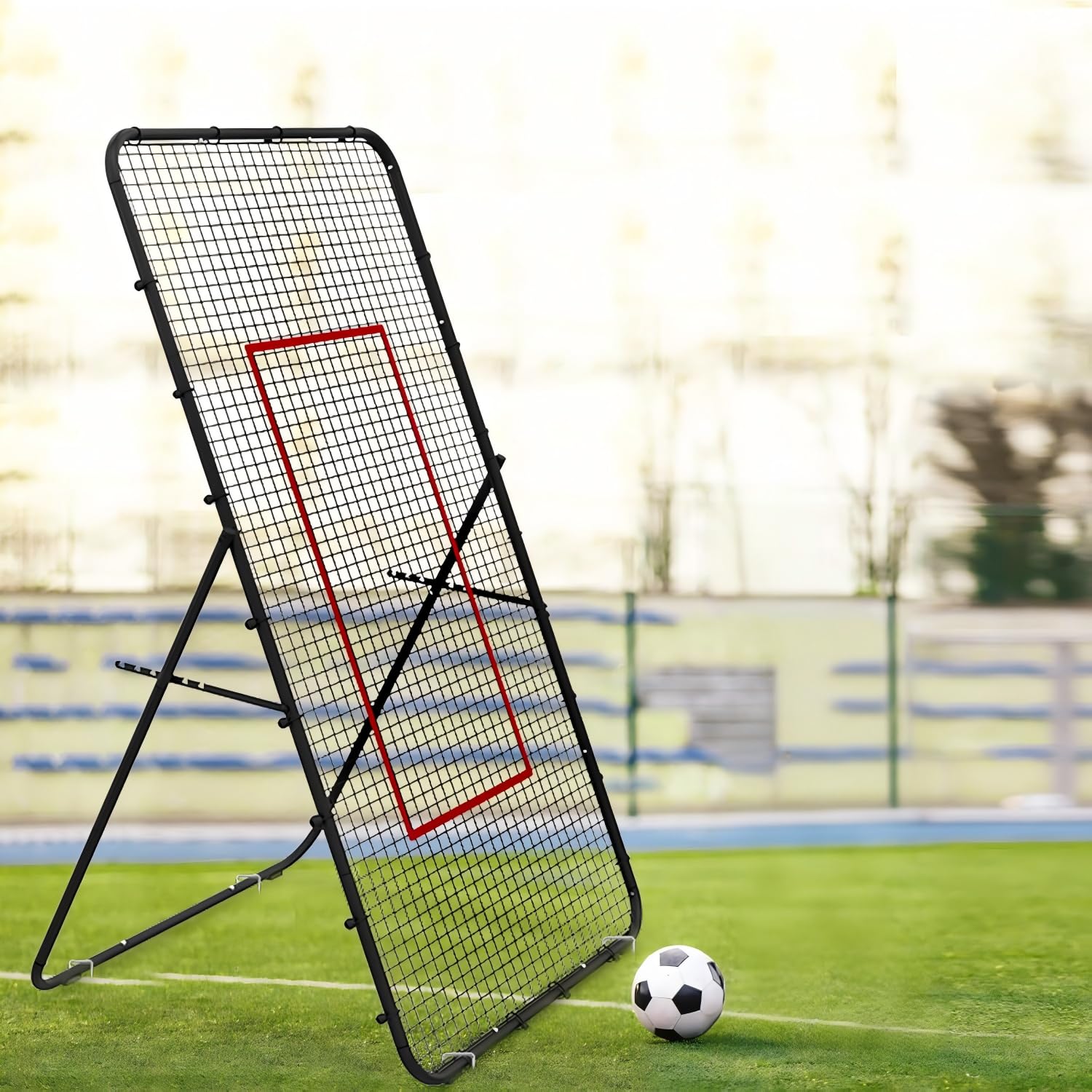 Rete da rimbalzo per pallavolo, attrezzatura da allenamento per baseball, lacrosse, cortile, tennis, calcio