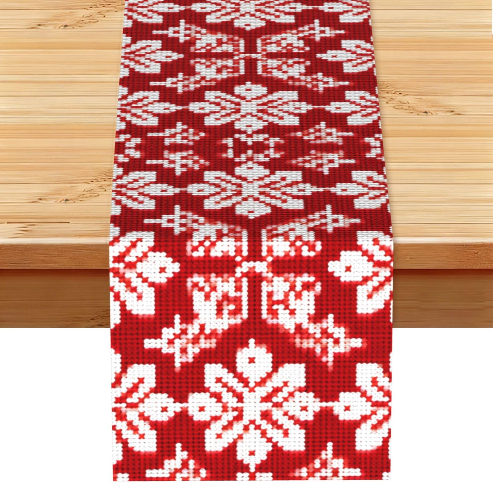 Chemin de table de Noël motif flocon à offrir pour embellir la salle à manger