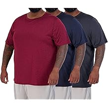 3 Pack: Men&rsquo;s Big &amp; Tall Tech Stretch Long-Sleeve &amp; Short-Sleeve Dry-Fit T-Shirt (3XT-5XT)