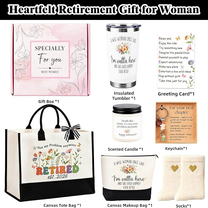 Set de Regalo de Jubilación para Mujeres 2026 Bolsa Tote miniatura 3
