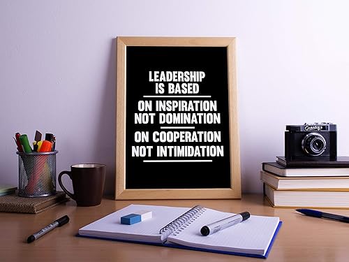 Miniatura 5 de Leadership is Based on Inspiration and Cooperation Poster Print, Inspirational Print, Motivational Quotes, Office Art, Cubicle Picture, Home Wall
