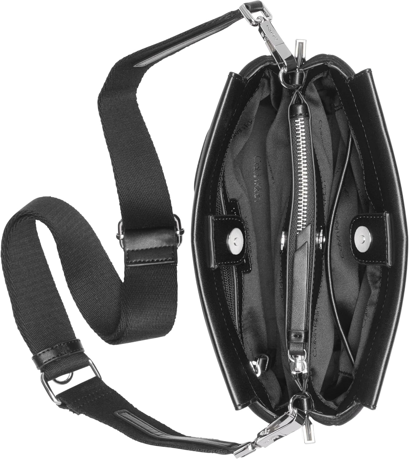 Calvin Klein womens Bianca Triple Compartment Crossbody - Image 4