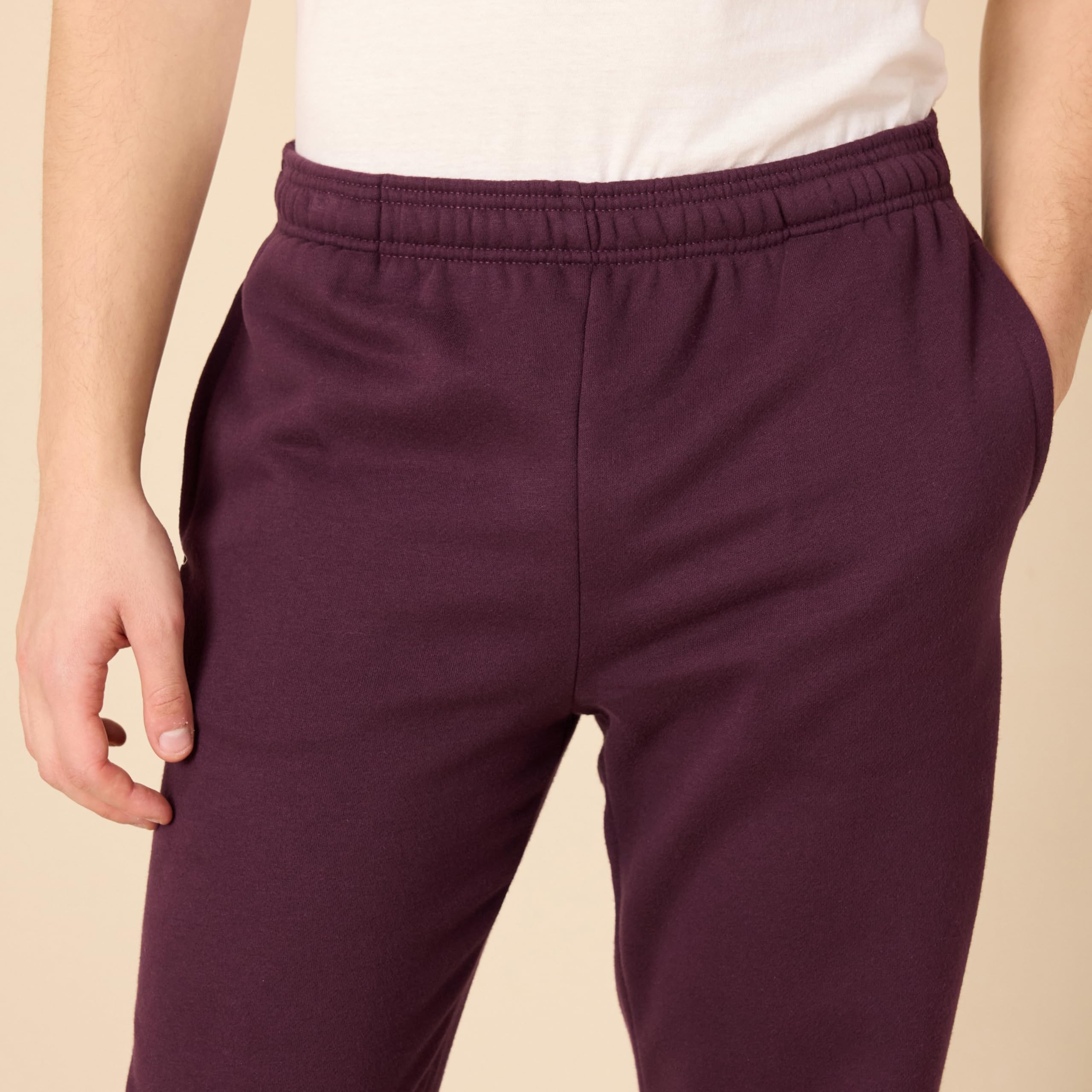 Amazon Essentials Pantaloni Sportivi in Pile con Fondo Aperto (Disponibili nelle Taglie Big & Tall) Uomo