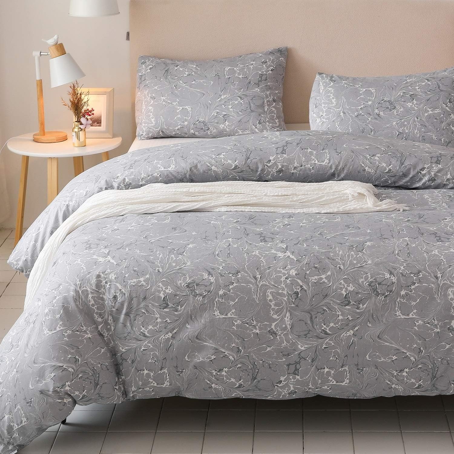 Colourful Snail 100Percent Natural Washed Cotton Floral