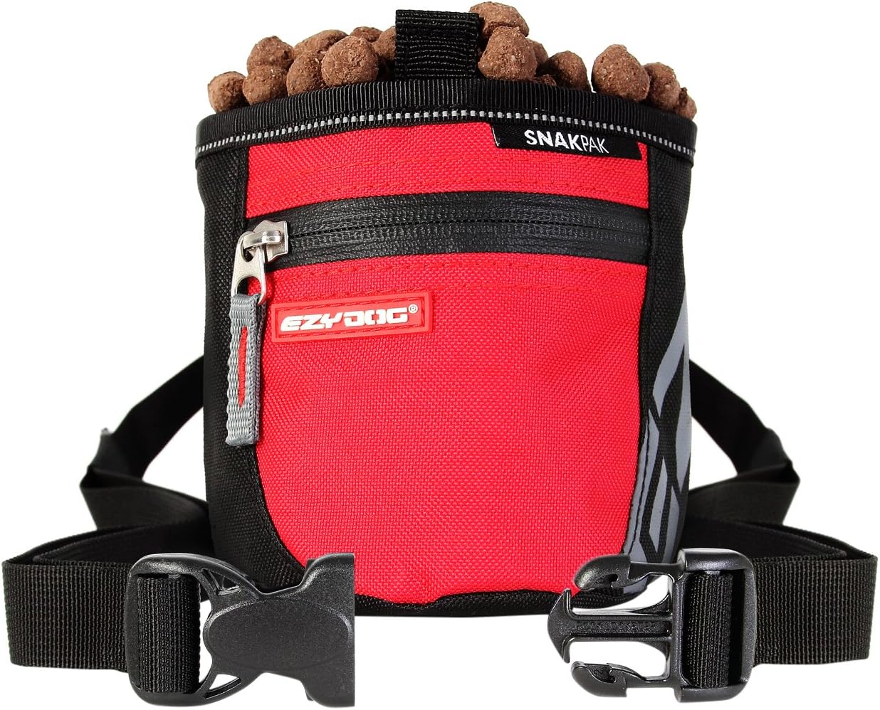 EzyDog SnakPak Dog Treat Bag, Red