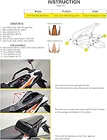 Vista 8 de Funda de asiento con caja de almacenamiento para KTM 390 Adventure 2020-2023 (blanconaranja)