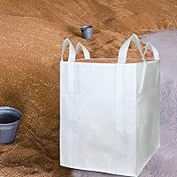 Vista 5 de FIBC - 12 bolsas a granel de 35 pulgadas de largo x 35 pulgadas de ancho x 43 pulgadas de alto, soporta hasta 3300 libras (SWL) saco