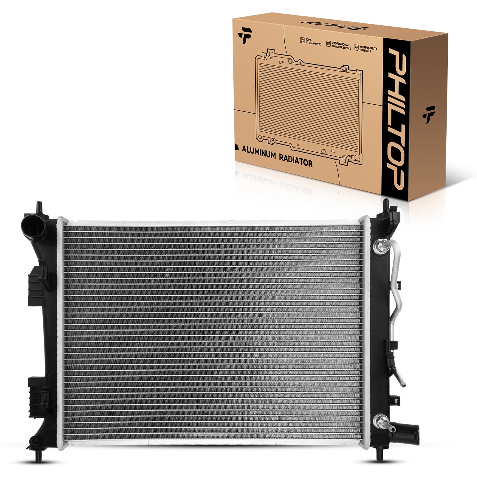 PHILTOP Radiators Car for 2012-2017 Accent 1.6L, 2012-2017 Rio 1.6L CU13253