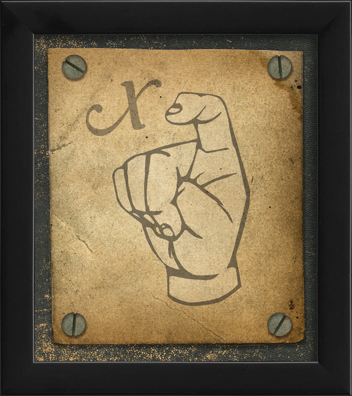 The Artwork FactorySign Language X Framed Print