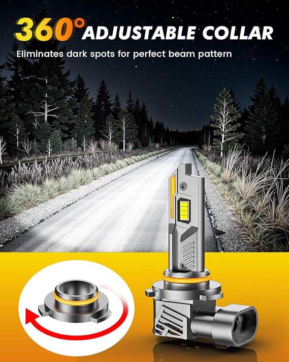 Termitor 9005/HB3 Light Bulbs, 70,000LM 10X Ultra-Bright, Off-Road Only