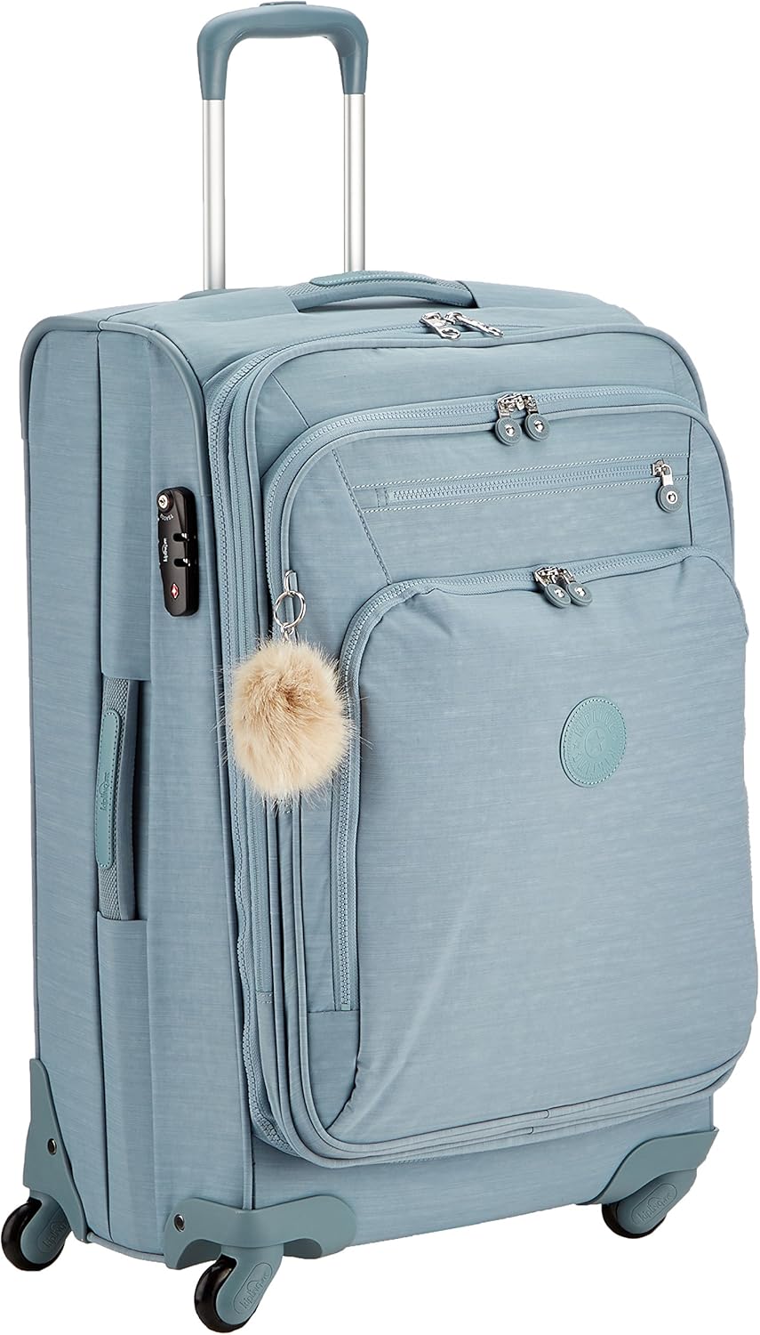 Kipling Youri Spin 68 Valigia, 45 cm, 71 liters, Blu (Dazz Soft Aloe
