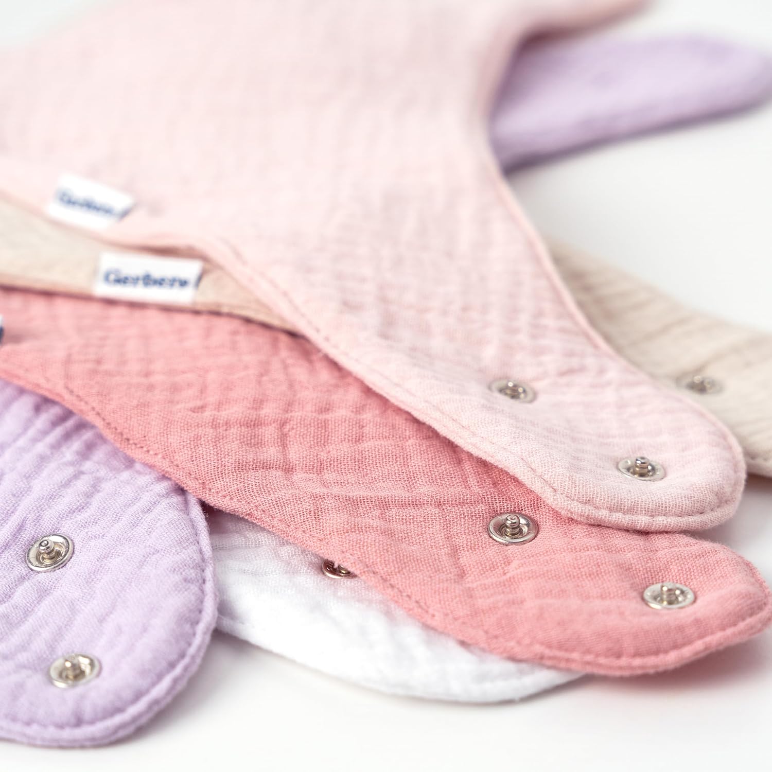 Gerber unisex-baby Muslin Bandana Bibs - Image 3