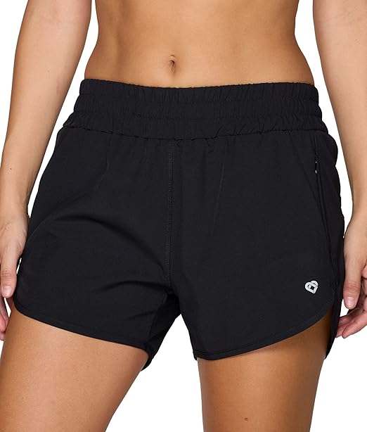 COLOSSEUM Active Women's Annika Moisture Wicking Performance Running Short with Zipper Pockets