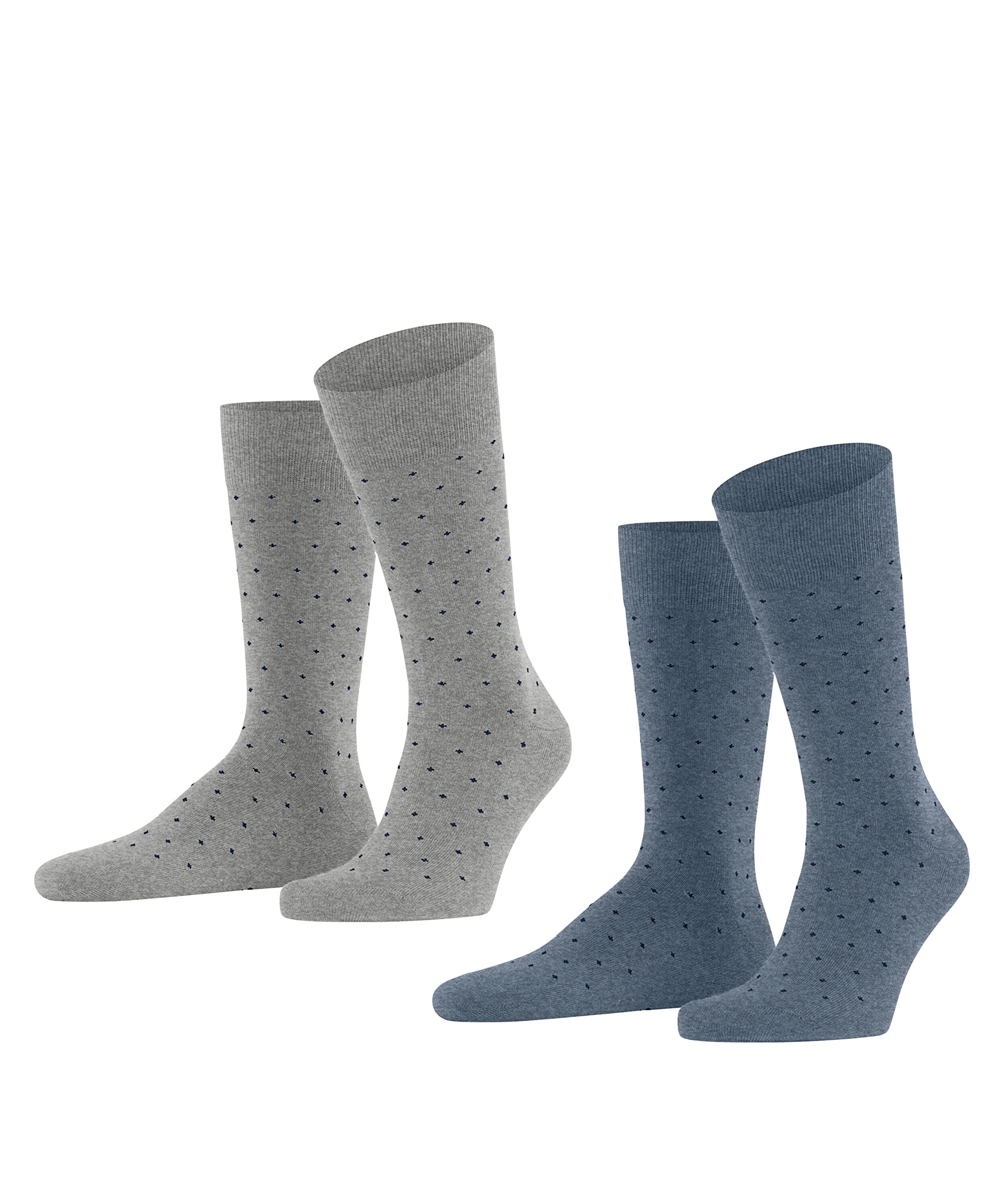 FALKE Esprit Men's Fine Dot 2-Pack M SO Socks, Mehrfarbig (Sortiment 0040), 43-46 (Pack of 2)