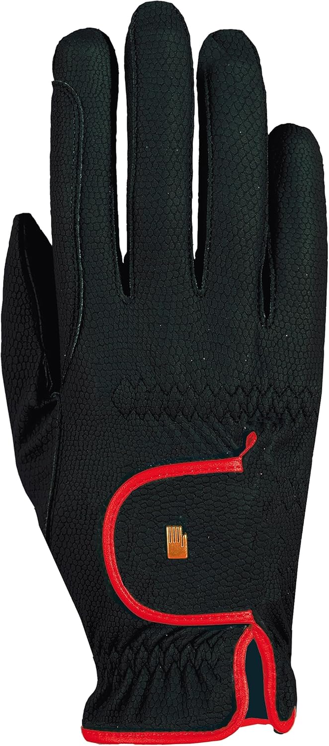 Roeckl Lona Ladies Gloves 7 Black/Red
