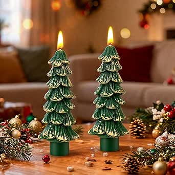 Kerst kerstman kaarsen kerst sneeuwpop kaarsen kerstboom kaars kerstkaarsen geschenksets voor huisdecoratie 3 stuks (kerstboom kaars