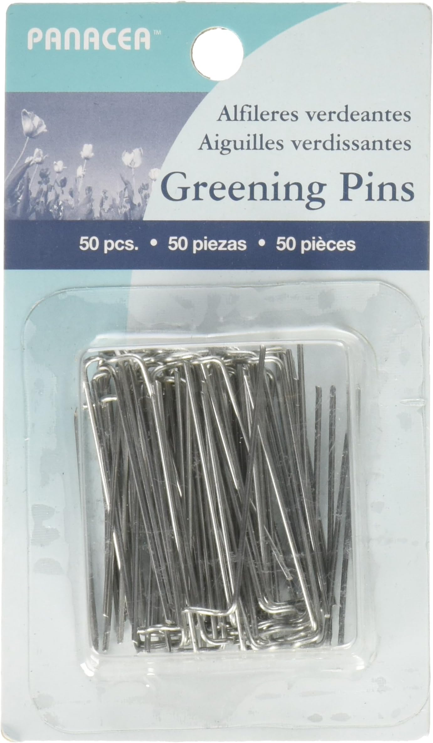 Sharp Greening Pins 1.75" 50/Pkg, 1 Pack, Silver