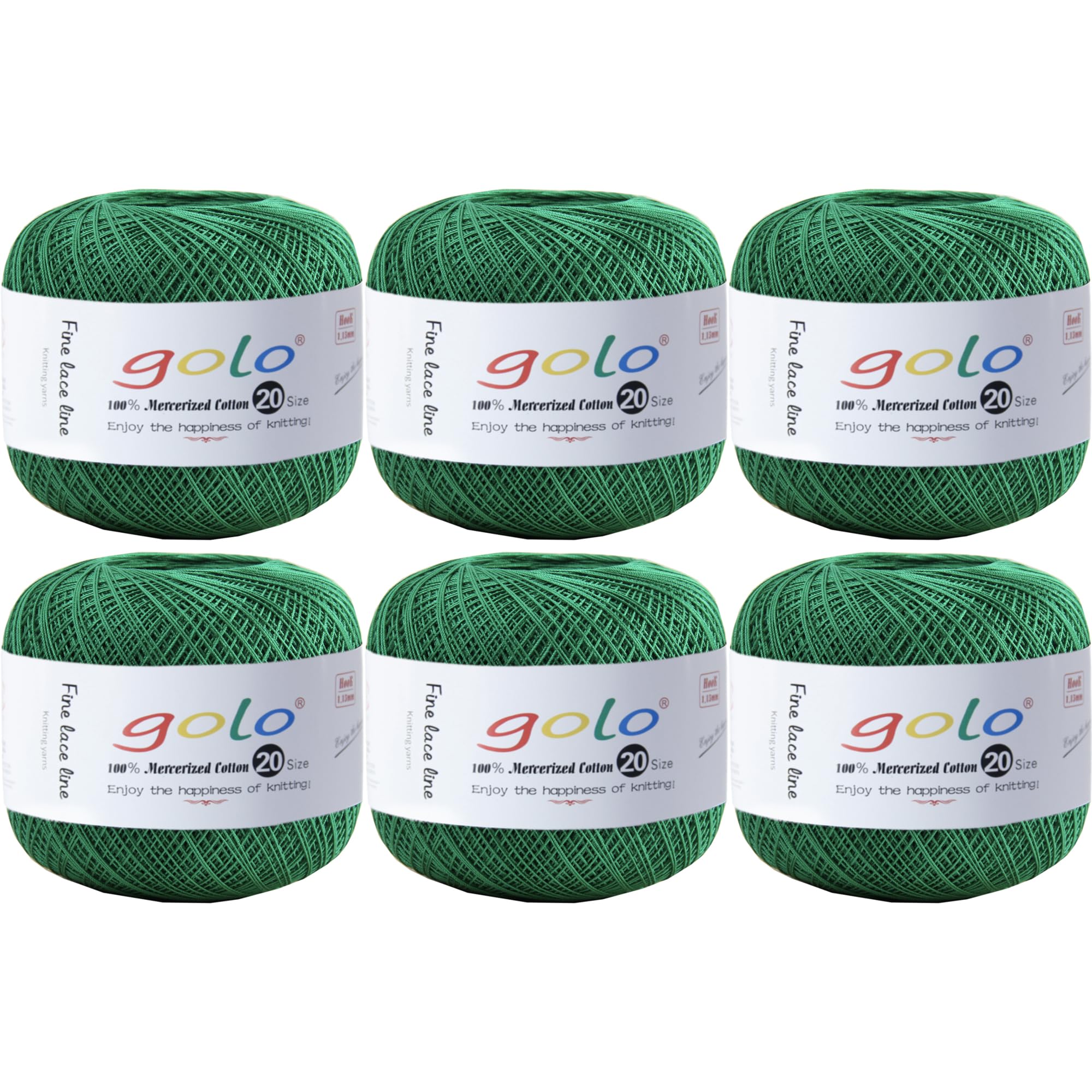 Golo Set of 20 Crochet Threads for 6 Hand-Knitted Balls — image 1