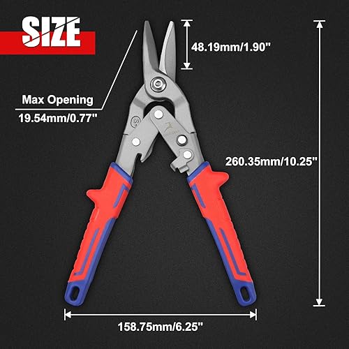 Miniatura 7 de GOLD DEER Acción compuesta Offset corte largo corte de aviación Tijeras de aviación de alta resistencia Offset Aviación Snip Metal Roofing