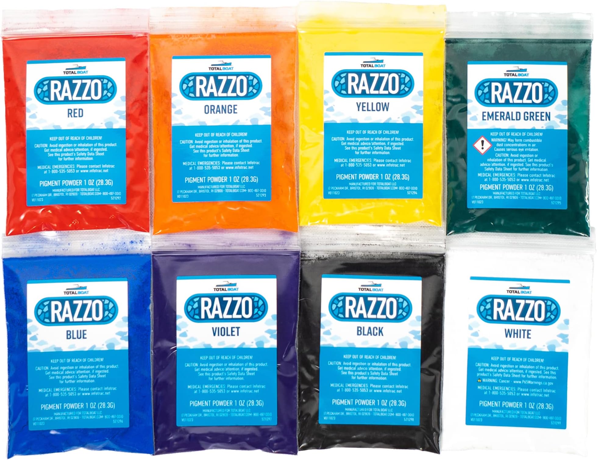 Razzo Mineral Casting Compound Pigment Kit