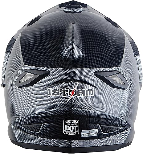 Miniatura 6 de 1Storm Dual Sport Motocross Off Road Casco de cara completa con visera doble HF802