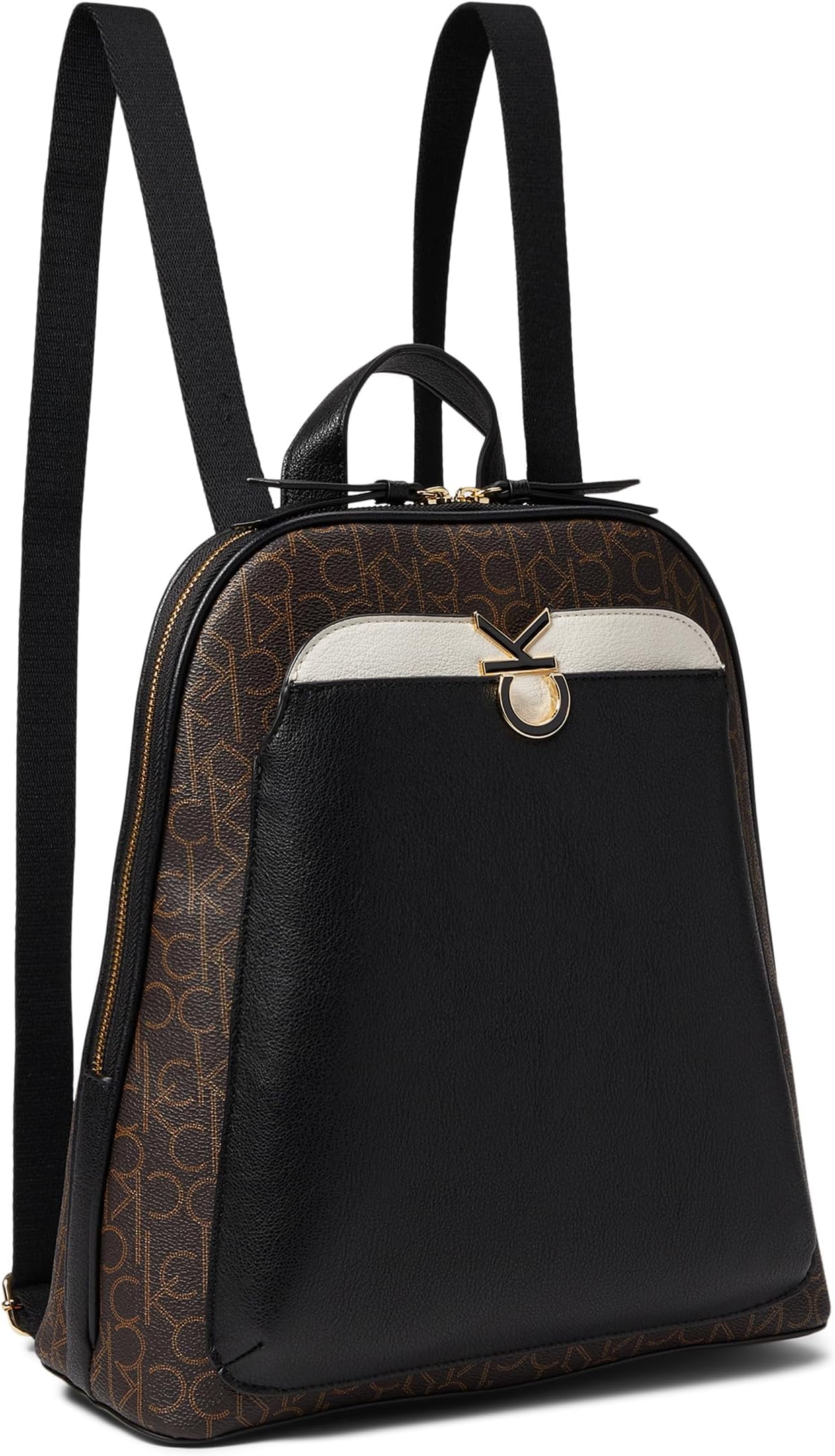 Calvin KleinLillian Signature Backpack Brown/Khaki/Black/White One Size