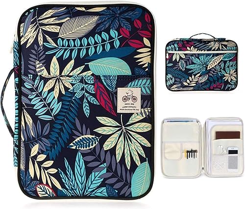 Miniatura 5 de JAKAGO Organizador multifuncional de archivos de viaje para negocios, impermeable, bolsa de documentos A4, con cremallera, para cuadernos, iPad,