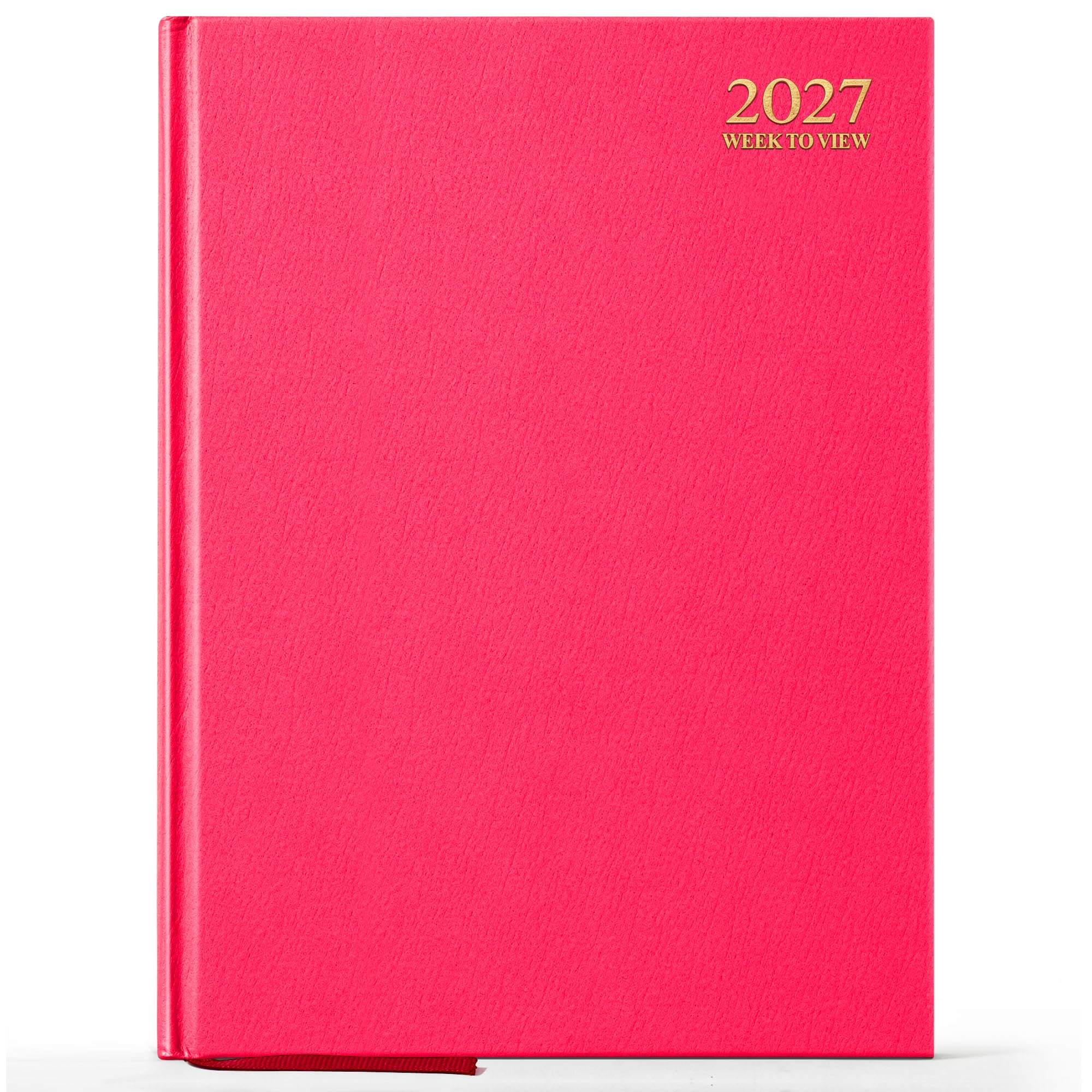 G4GADGET A4 2027 Week to View Pink Diary Hardback