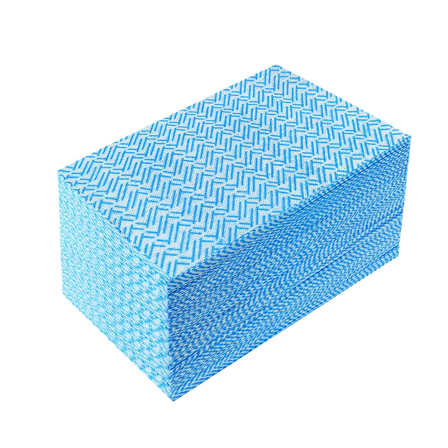 Reusable Cleaning Cloth Dish Cloth, Dish Paper Towels,Multipurpose J Cloth,Disposable Dish Cloths, Cleaning Rags,50 Count/Pack, Blue