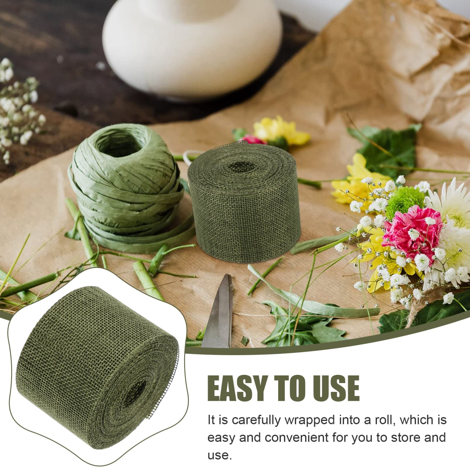 EXCEART 5rollos Cinta Decorativa Metros Para Manualidades Decoración De Bodas y Fiestas Resistente y Duradera Para Envolver y Crear Arreglos