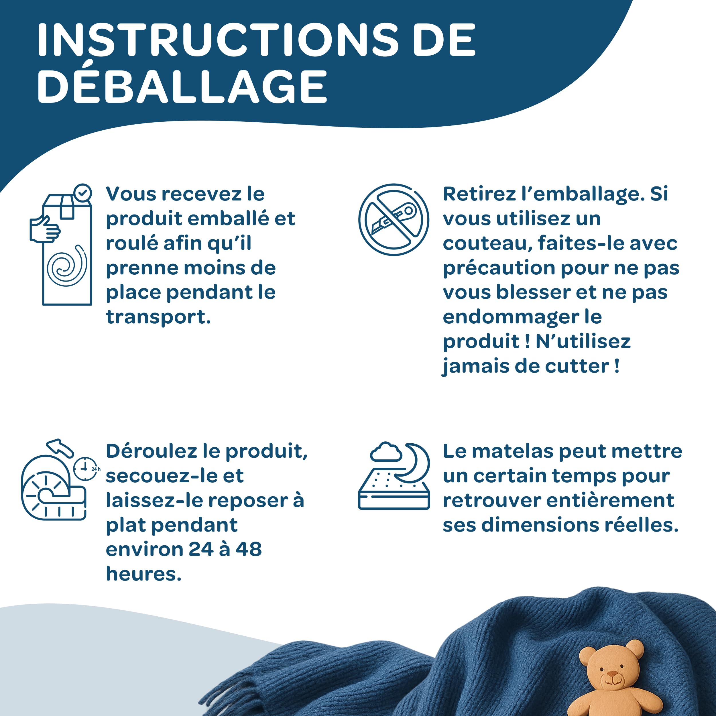 DOLCI SOGNI Matelas Bebe 50x83 cm - Matelas Next to Me Chicco - 100% Made in Italy - Oeko-TEX® et CertiPUR™ - Matelas Couffin avec Housse en Aloe Vera Lavable