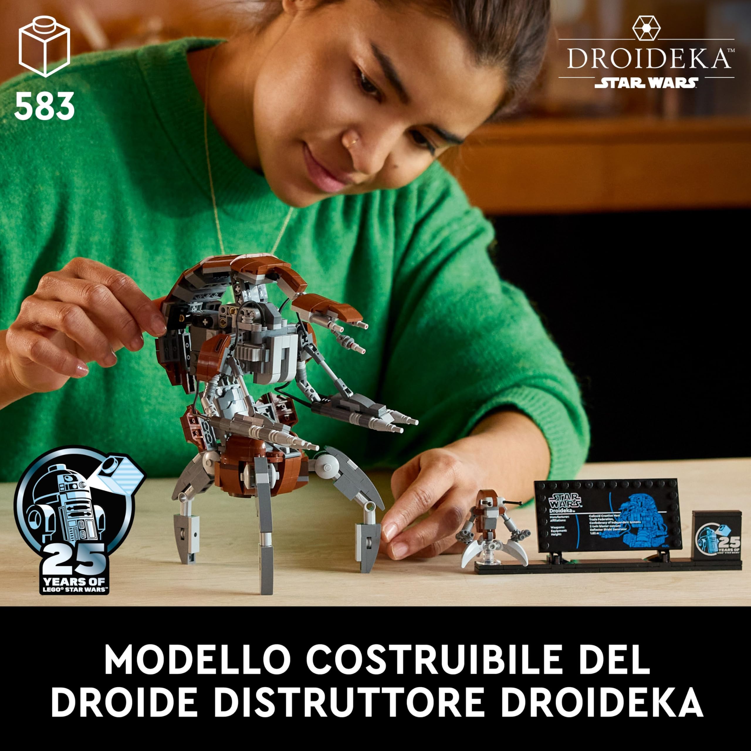 LEGO Star Wars Droideka, Personaggio del Droide Distruttore da Collezione per Adulti, Hobby Creativo da Costruire, Kit Modellismo in Mattoncini, Idea Regalo per Lui, Lei e i Fan da Esposizione 75381