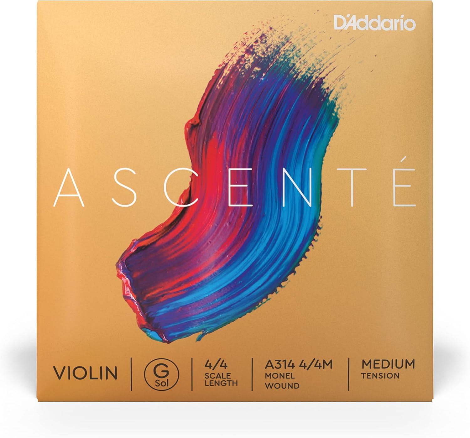 D'Addario Ascente Violin Strings Violin Strings with Ball