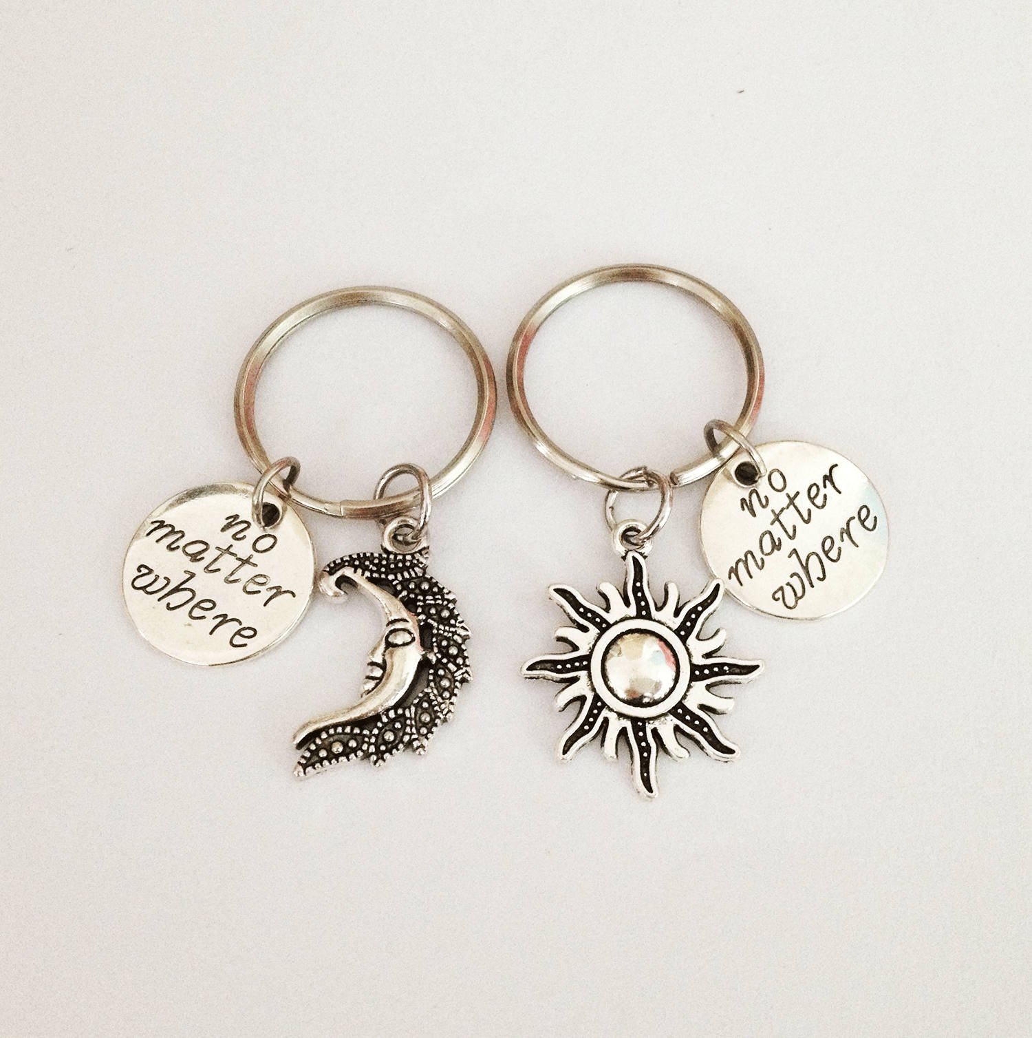 Sun And Moon Keychain, Set Of two , Best Friends ...