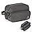 Estour Toiletry Bag for Men, Travel Essentials Travel Toiletry Bag, Water-Resistant Compact Bathroom Roll Organizer for Hygiene, Shaving kit, Gifts for men (Mystery Gray(Polyster))