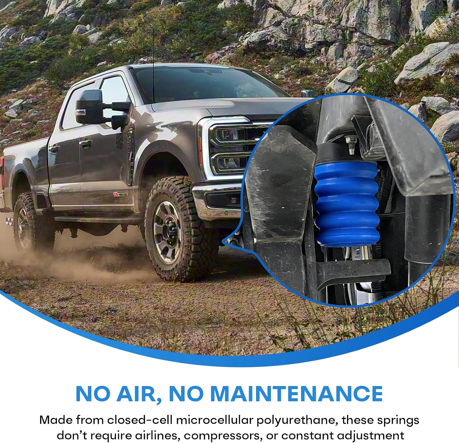SSF-111-40 2PCS Front Air Helper Springs Kit fits For Ford F250 F350 F450 F550 2005-2025